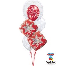 Bukiet 618 Winter Wonderland Snowflakes Qualatex #52005 40093-2 40560 40574-2